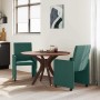 Sillas de comedor 2 pcs Verde oscuro 57 x 66 x 94 cm tela