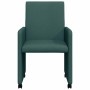 Sillas de comedor 2 pcs Verde oscuro 57 x 66 x 94 cm tela