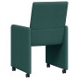 Sillas de comedor 2 pcs Verde oscuro 57 x 66 x 94 cm tela