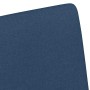 Sillas de comedor con rueda 2 pcs Azul 57 x 66 x 94 cm tela