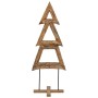 Árbol de Navidad con soporte Marrón 90 cm Madera de teca maciza