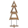 Árbol de Navidad con soporte Marrón 90 cm Madera de teca maciza