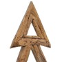 Árbol de Navidad con soporte Marrón 90 cm Madera de teca maciza