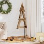 Árbol de Navidad Marrón 120 cm Madera de teca maciza