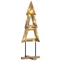 Árbol de Navidad Marrón 120 cm Madera de teca maciza