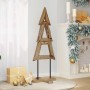 Árbol de Navidad Marrón 120 cm Madera de teca maciza