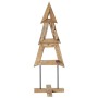 Árbol de Navidad Marrón 120 cm Madera de teca maciza