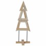 Árbol de Navidad Marrón 120 cm Madera de teca maciza