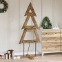 Árbol de Navidad Marrón 180 cm Madera de teca maciza