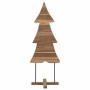 Árbol de Navidad con soporte Marrón 90 cm Madera de teca maciza