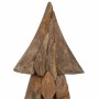 Árbol de Navidad con soporte Marrón 90 cm Madera de teca maciza
