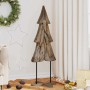 Árbol de Navidad Marrón 120 cm Madera de teca maciza