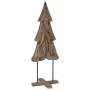 Árbol de Navidad Marrón 120 cm Madera de teca maciza