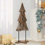 Árbol de Navidad Marrón 120 cm Madera de teca maciza