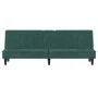 Dunkelgrünes Samtschlafsofa mit Getränkehalter von vidaXL, Sofas - Ref: Foro24-351922, Preis: 263,21 €, Rabatt: %