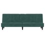 Dunkelgrünes Samtschlafsofa mit Getränkehalter von vidaXL, Sofas - Ref: Foro24-351922, Preis: 266,08 €, Rabatt: %