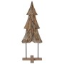 Árbol de Navidad Marrón 120 cm Madera de teca maciza