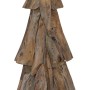 Árbol de Navidad Marrón 120 cm Madera de teca maciza