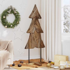 Árbol de Navidad Marrón 150 cm Madera de teca maciza