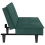 Dunkelgrünes Samtschlafsofa mit Getränkehalter von vidaXL, Sofas - Ref: Foro24-351922, Preis: 263,21 €, Rabatt: %