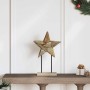 Estrella de Navidad Marrón 30 x 5 x 45 cm Madera de teca maciza