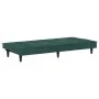 Dunkelgrünes Samtschlafsofa mit Getränkehalter von vidaXL, Sofas - Ref: Foro24-351922, Preis: 263,21 €, Rabatt: %