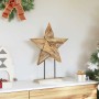 Estrella de Navidad Marrón 45 x 5 x 60 cm Madera de teca maciza