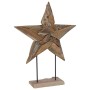 Estrella de Navidad Marrón 60 x 5 x 75 cm Madera de teca maciza