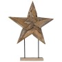 Estrella de Navidad Marrón 60 x 5 x 75 cm Madera de teca maciza