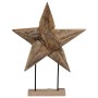 Estrella de Navidad Marrón 60 x 5 x 75 cm Madera de teca maciza