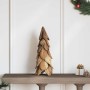 Árbol de Navidad con soporte Marrón 50 cm Madera de teca maciza