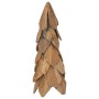 Árbol de Navidad con soporte Marrón 50 cm Madera de teca maciza