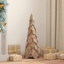 Árbol de Navidad con soporte Marrón 80 cm Madera de teca maciza
