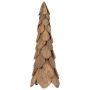Árbol de Navidad con soporte Marrón 80 cm Madera de teca maciza