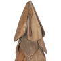 Árbol de Navidad con soporte Marrón 80 cm Madera de teca maciza