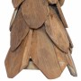 Árbol de Navidad con soporte Marrón 80 cm Madera de teca maciza