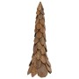 Árbol de Navidad Marrón 110 cm Madera de teca maciza