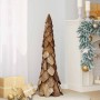 Árbol de Navidad Marrón 110 cm Madera de teca maciza