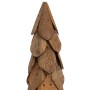 Árbol de Navidad Marrón 110 cm Madera de teca maciza