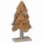 Árbol de Navidad con soporte Marrón 60 cm Madera de teca maciza