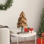 Árbol de Navidad con soporte Marrón 60 cm Madera de teca maciza