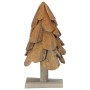 Árbol de Navidad con soporte Marrón 60 cm Madera de teca maciza