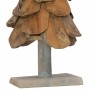 Árbol de Navidad con soporte Marrón 60 cm Madera de teca maciza