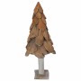 Árbol de Navidad con soporte Marrón 90 cm Madera de teca maciza