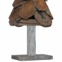 Árbol de Navidad con soporte Marrón 90 cm Madera de teca maciza