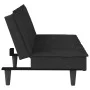 Schlafsofa mit Getränkehalter aus schwarzem Samt von vidaXL, Sofas - Ref: Foro24-351924, Preis: 282,12 €, Rabatt: %