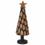 Árbol de Navidad con soporte Marrón 60 cm Madera de teca maciza