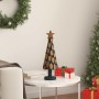 Árbol de Navidad con soporte Marrón 60 cm Madera de teca maciza