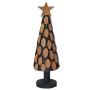 Árbol de Navidad con soporte Marrón 60 cm Madera de teca maciza