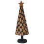 Árbol de Navidad con soporte Marrón 90 cm Madera de teca maciza
